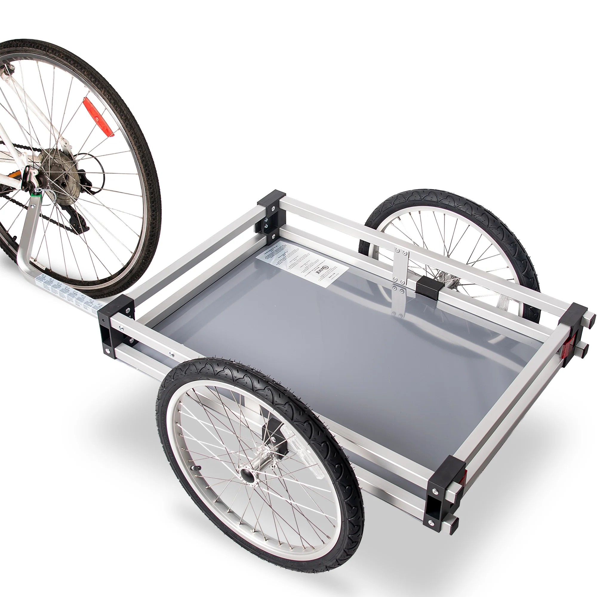 Wike Aluminum Heavy Duty Flatbed Bike Trailer - Image 3