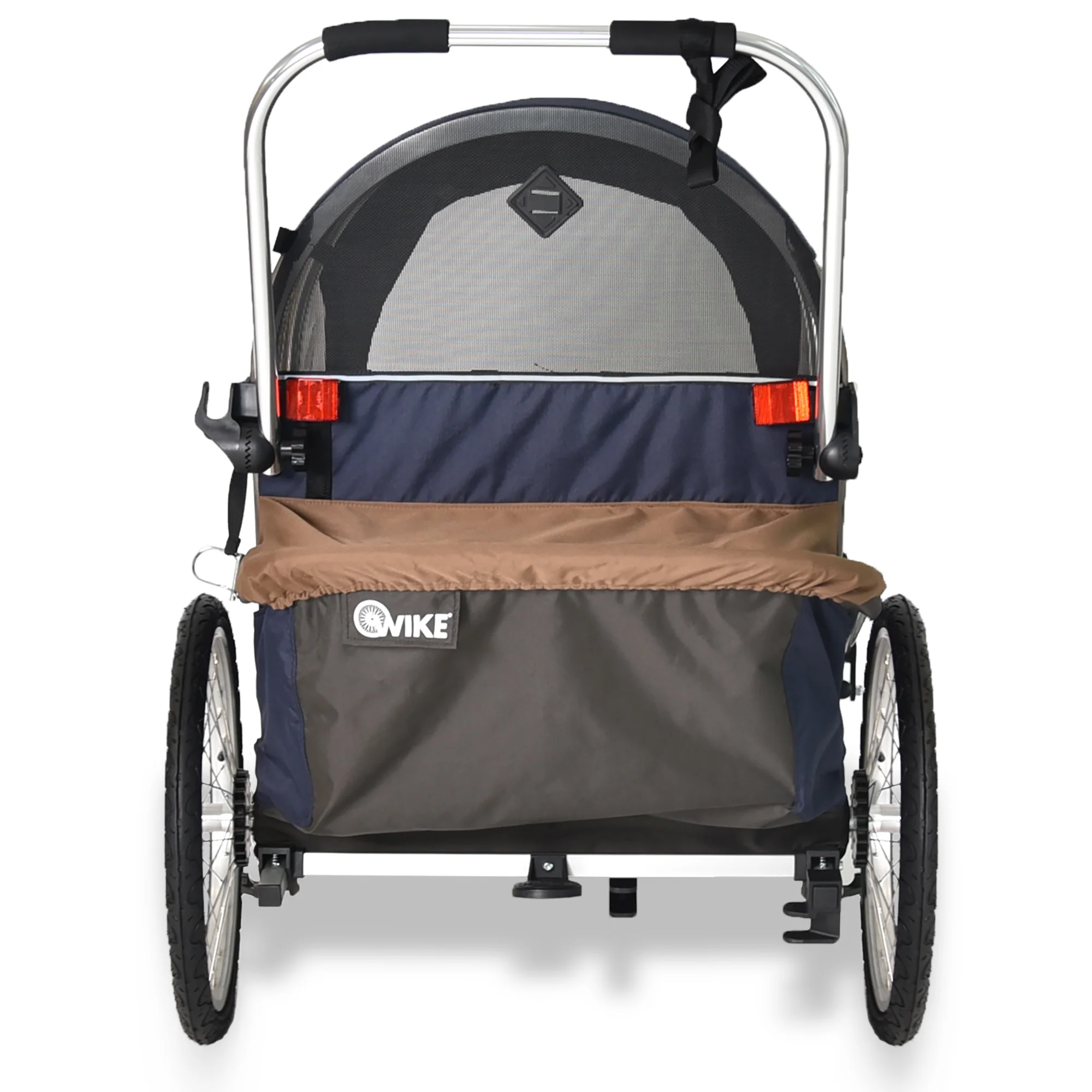Wike Premium Double Children's Bike Trailer - Includes Stroller and Jogging Kit - Image 4