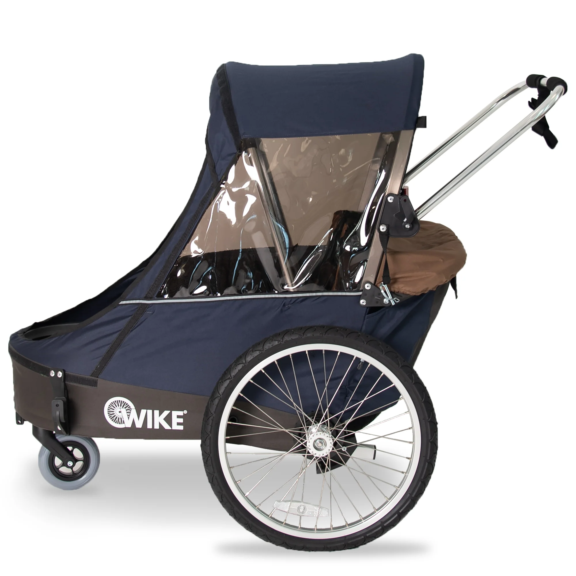 Wike Premium Double Children's Bike Trailer - Includes Stroller and Jogging Kit - Image 6